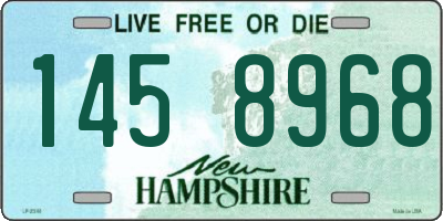 NH license plate 1458968