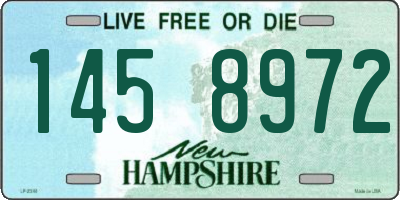 NH license plate 1458972