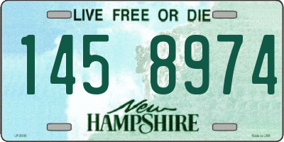NH license plate 1458974