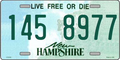 NH license plate 1458977