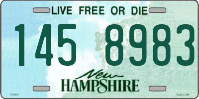 NH license plate 1458983