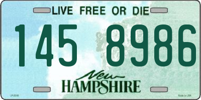 NH license plate 1458986
