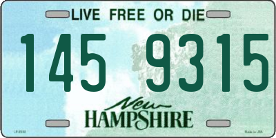 NH license plate 1459315