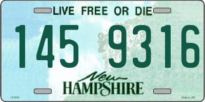 NH license plate 1459316