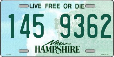 NH license plate 1459362