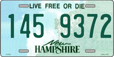 NH license plate 1459372