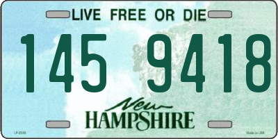 NH license plate 1459418