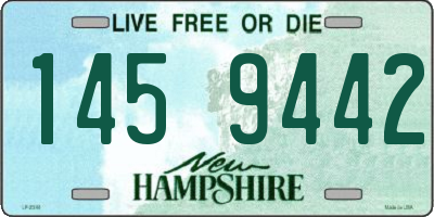 NH license plate 1459442