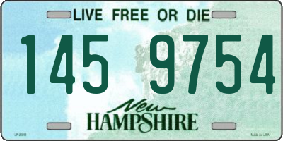 NH license plate 1459754
