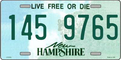 NH license plate 1459765