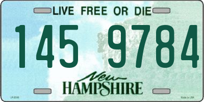 NH license plate 1459784