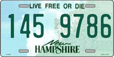 NH license plate 1459786