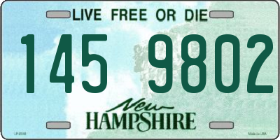 NH license plate 1459802