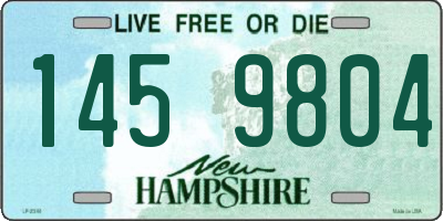 NH license plate 1459804