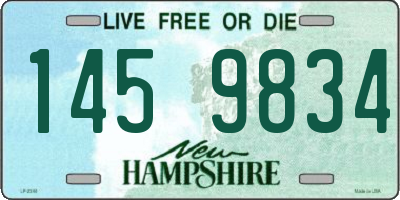NH license plate 1459834