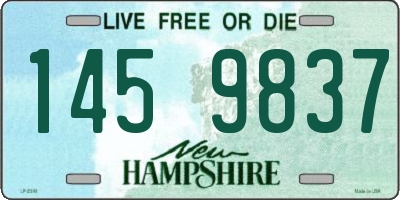 NH license plate 1459837
