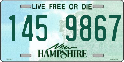 NH license plate 1459867
