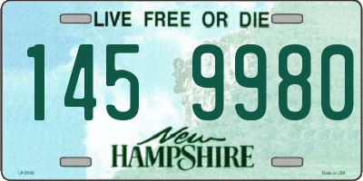 NH license plate 1459980