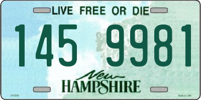 NH license plate 1459981
