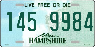 NH license plate 1459984