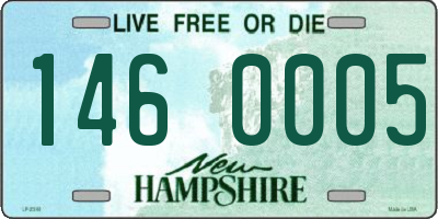 NH license plate 1460005
