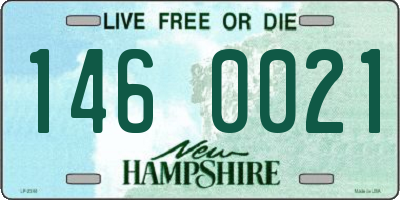 NH license plate 1460021