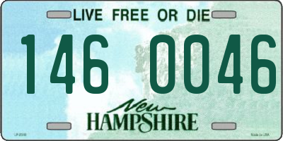 NH license plate 1460046