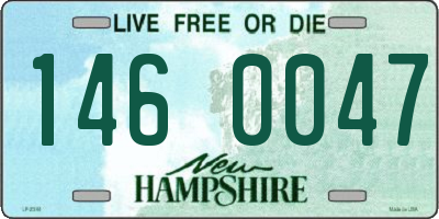 NH license plate 1460047