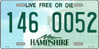 NH license plate 1460052