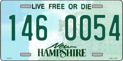 NH license plate 1460054