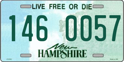 NH license plate 1460057