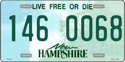 NH license plate 1460068