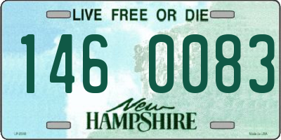 NH license plate 1460083