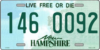 NH license plate 1460092