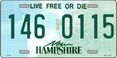NH license plate 1460115