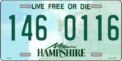 NH license plate 1460116