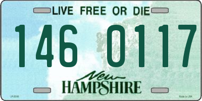 NH license plate 1460117
