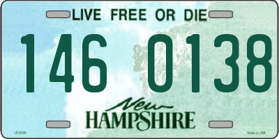 NH license plate 1460138