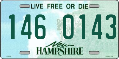 NH license plate 1460143