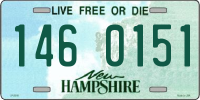 NH license plate 1460151