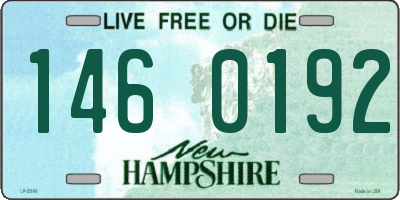 NH license plate 1460192