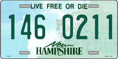 NH license plate 1460211