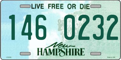 NH license plate 1460232