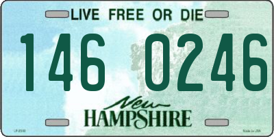 NH license plate 1460246