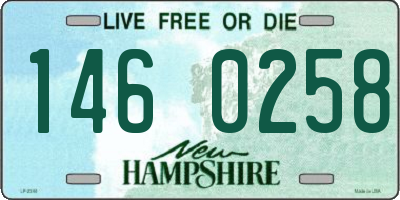 NH license plate 1460258