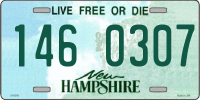 NH license plate 1460307