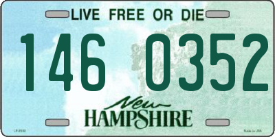 NH license plate 1460352