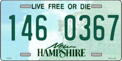 NH license plate 1460367