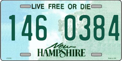 NH license plate 1460384