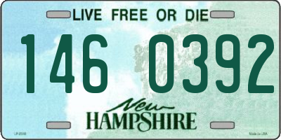 NH license plate 1460392
